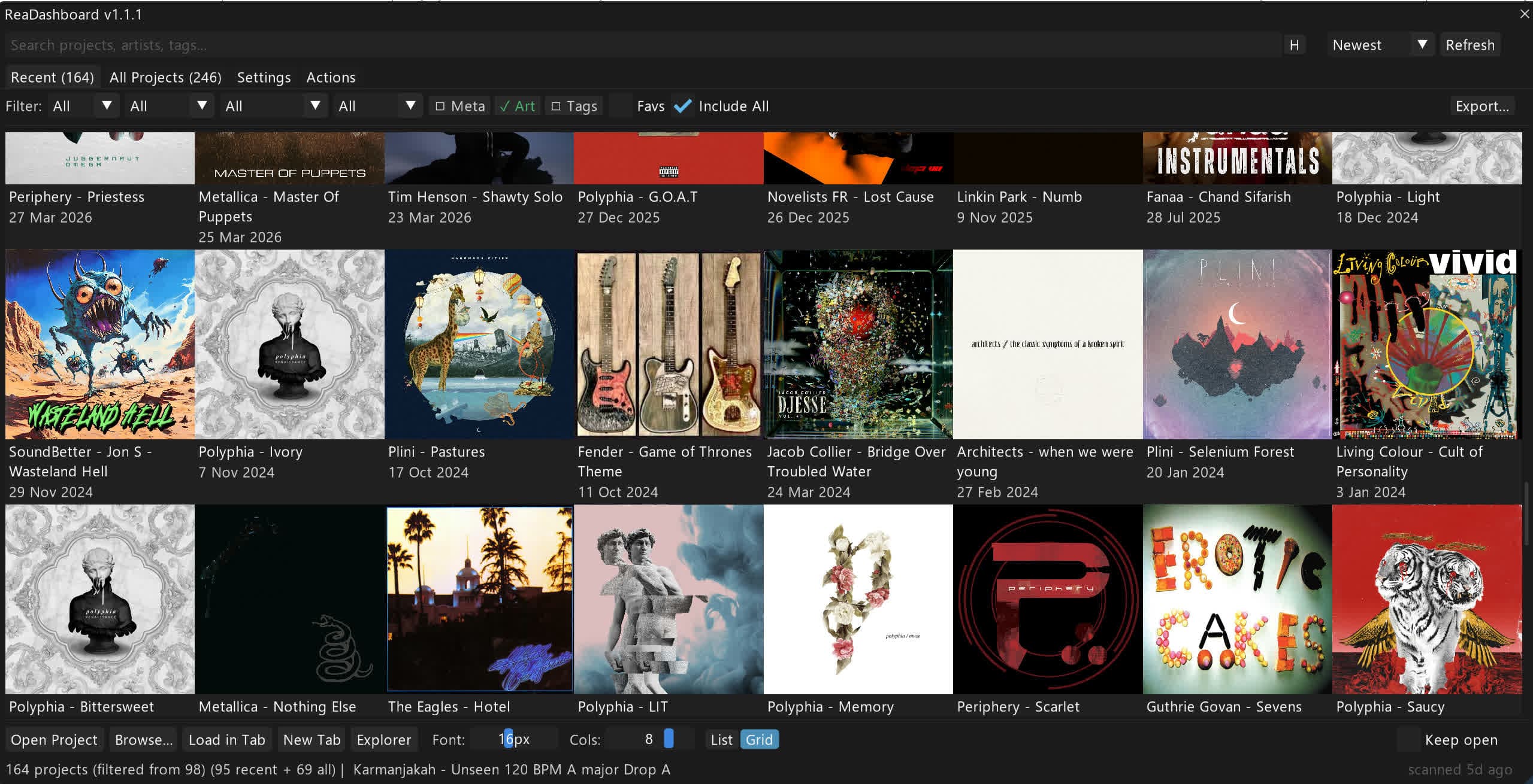 ReaDashboard screenshot 1