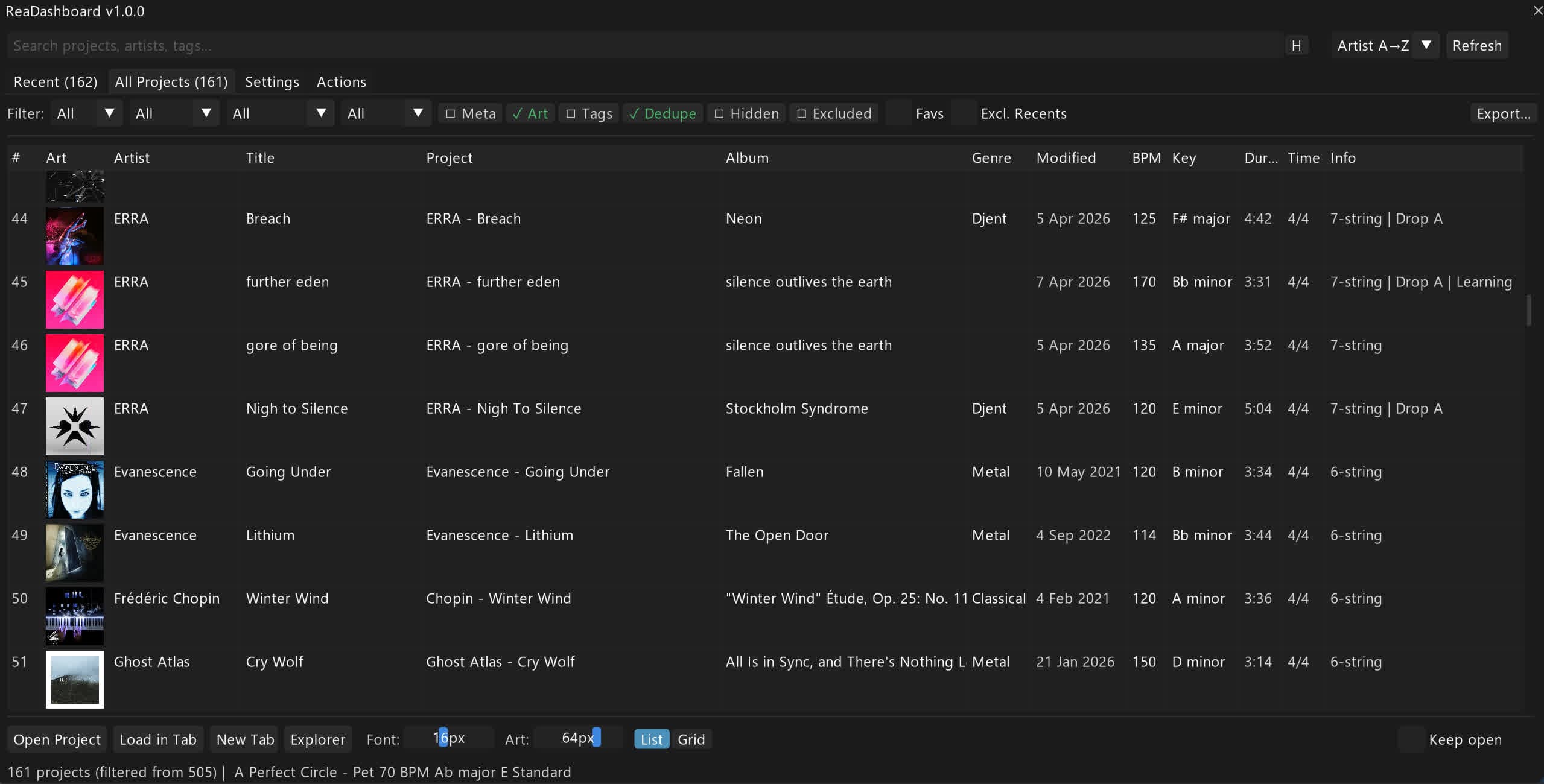 ReaDashboard screenshot 3